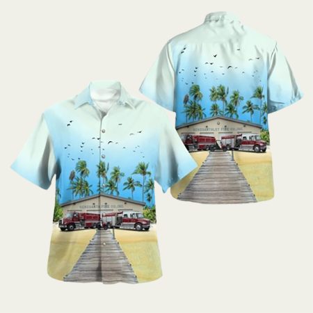 Genegantslet Fire Co. Inc Smithville Flats New York Hawaiian Shirt