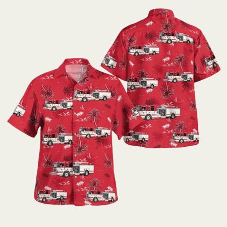 Geneva New York White Springs Fire Association Hawaiian Shirt