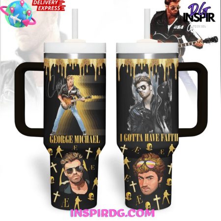 George Michael Limited Edition  30oz 40 oz Tumbler With Handle HG Cup