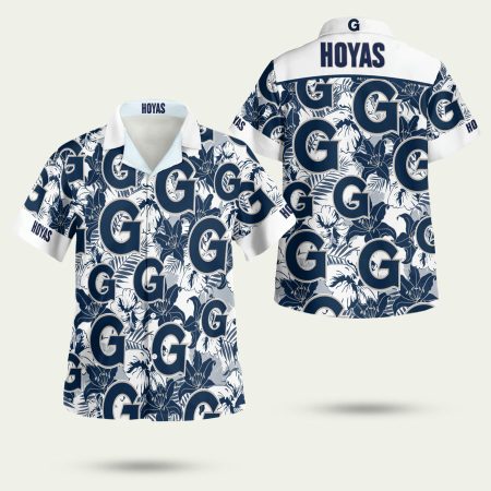 Georgetown Hoyas Summer Hawaiian Shirt