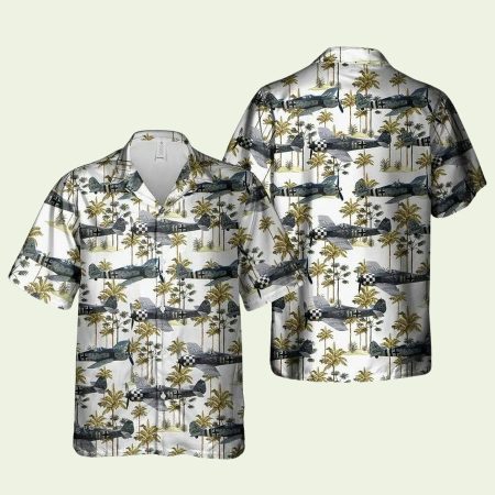 German Air Force Luftwaffe Focke Wulf Wwii Hawaiian Shirt