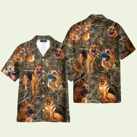 German Shepherd Hawaiian Shirt