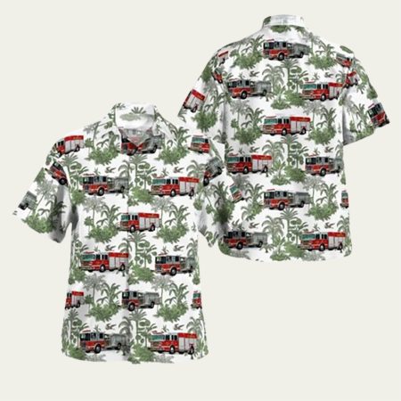 Ghent New York Ghent Volunteer Fire Company No. 1 Hawaiian Shirt