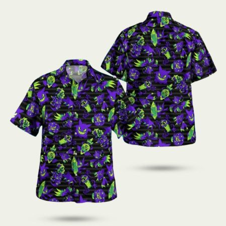 Ghost system pokemon hawaiian shirt