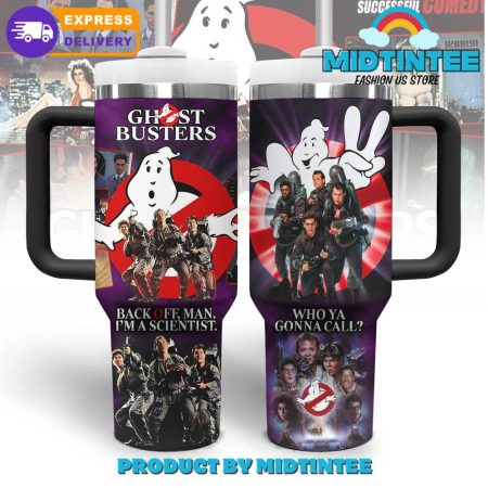Ghostbusters Back Off Man  30oz or 40oz Tumbler With Handle HG