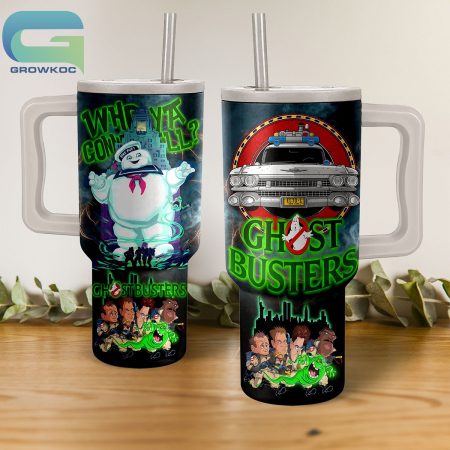 Ghostbusters Who Ya Gonna Call  30oz or 40oz Stainless Steel Tumbler With Handle HG