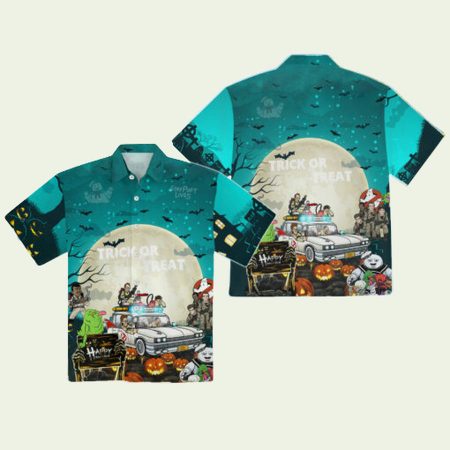Ghostbusters Trick Or Treat Halloween Hawaiian Shirt