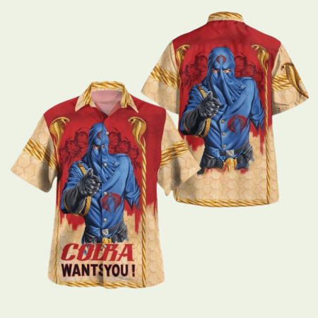 Gi Joe Cobra Want You Hawaiian Shirt