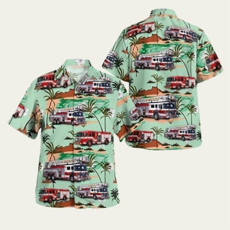 Gilbertsville Pennsylvania New Hanover Fire -and Rescue Hawaiian Shirt