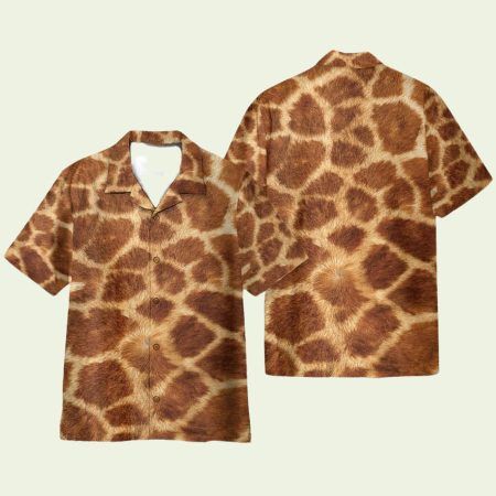 Giraffe Cosplay Costume Funny Hawaiian Shirt