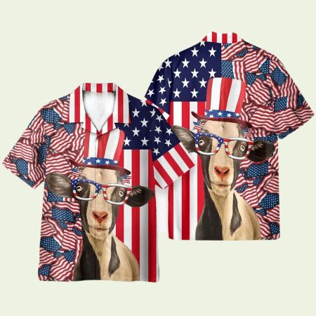 Goat 4Th July Idependence Day Hawaiian Shirt