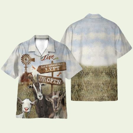 Goat Farm Live Like Someone Left Hawaiian Shirt