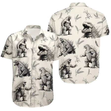 Godzilla Movie Vacation Hawaiian Shirt