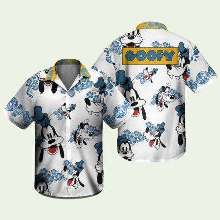 Goofy Dog Hibiscus Disney Hawaiian Shirt