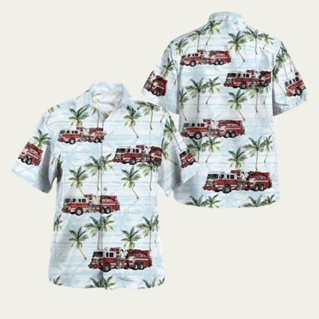 Gordons Corner Fire Company Manalapan New Jersey Hawaiian Shirt