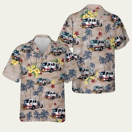 Granbury Volunteer Fire Department Texas Hawaiian Shirt