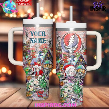 Grateful Dead Christmas Special Edition  30oz 40 oz Tumbler With Handle HG Cup