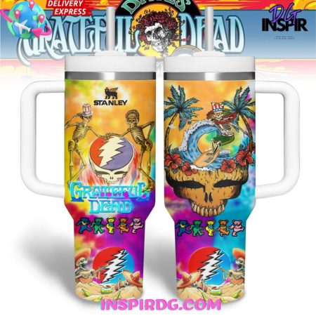 Grateful Dead Tropical Paradise  30oz 40 oz Tumbler With Handle HG Cup