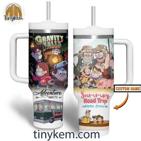 Gravity Falls Custom 30oz or 40oz Stainless Steel Tumbler With Handle HG