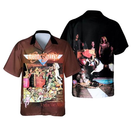 Great Band Aerosmith Toys In The Attic Hawaiian Shirt