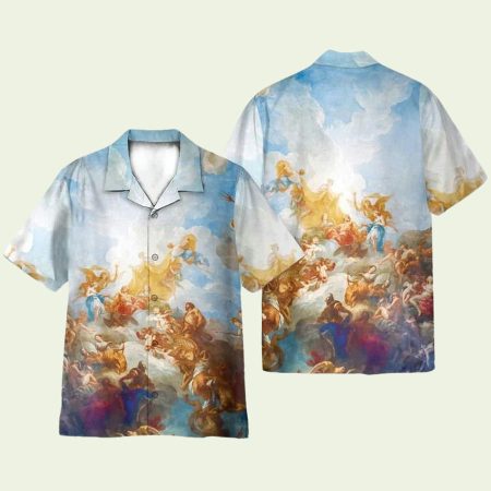 Greek God Jesuss On Mount Olympus Hawaiian Shirt