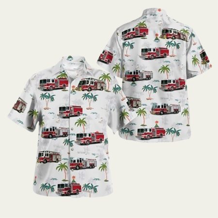 Greenfield Center New York Greenfield Fire District Middle Grove Fire Company #3 Hawaiian Shirt