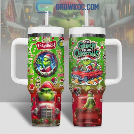 Grinch Merry Christmas 2024 The Grinch Who Stole Christmas  30oz or 40oz Stainless Steel Tumbler With Handle HG
