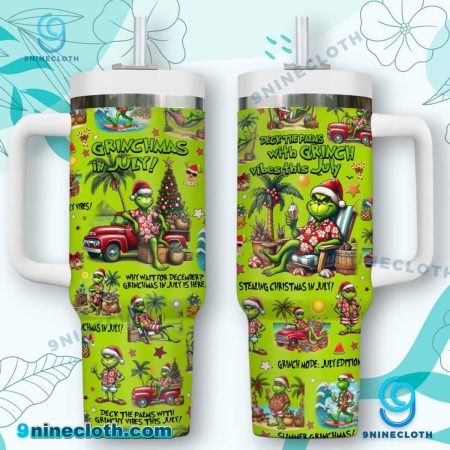 Grinchmas In July 40oz Tumbler With Handle HG