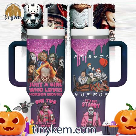 Halloween Horror Movies One Two Freddys Coming For You  30oz or 40oz Stainless Steel Tumbler With Handle HG