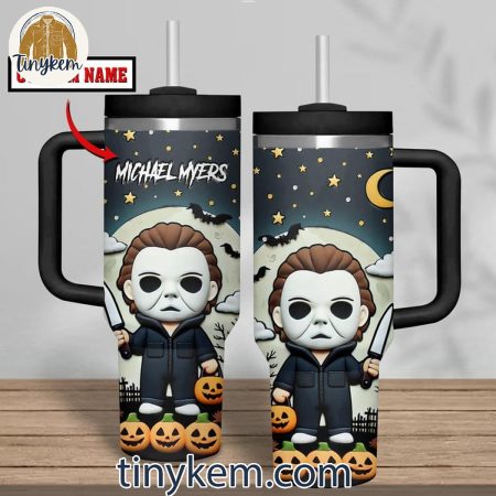 Halloween Movies Michael Myers Dangerous Man Customized  30oz or 40oz Stainless Steel Tumbler With Handle HG