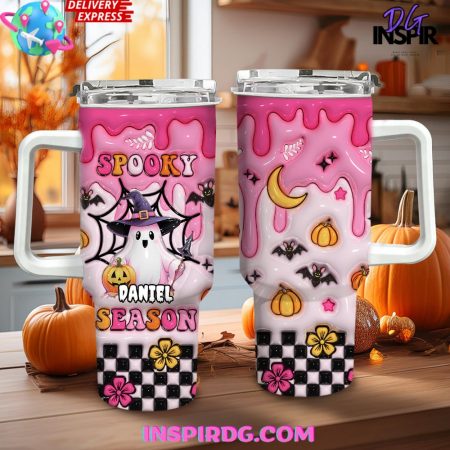 Halloween Spooky Season 2024  30oz 40 oz Tumbler With Handle HG Cup