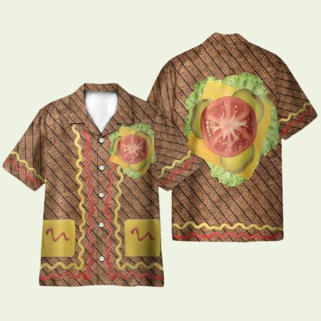 Halloween Burger Funnys Hawaiian Shirt