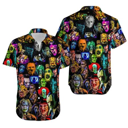 Halloween Scary Movie Hawaiian Shirt