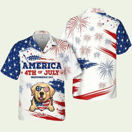 Happy Independence Day Hawaiian Shirt