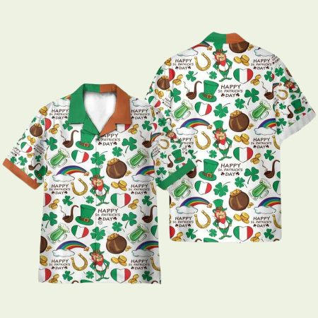 Happy Irish Saint Patrick’s Day Hawaiian Shirt