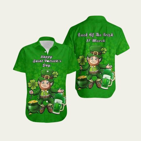 Happy Saint Patrick’s Day Luck Of The Irish 17 March Hawaiian Shirt