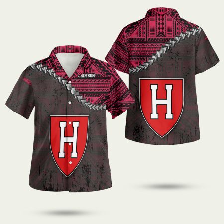 Harvard Crimson Hawaiian Shirt