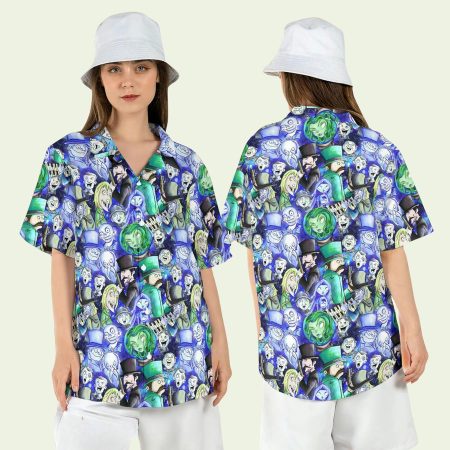 Haunted Mansion Cartoon Style Hawaiian Shirt