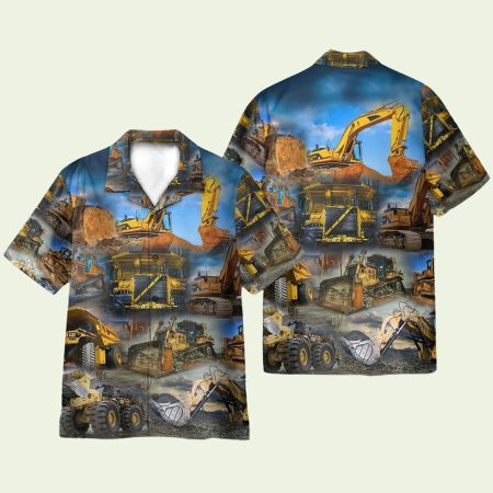 Heavy Equipment Hawaiian Shirt
