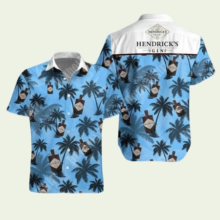 Hendrick Is  Gin Palm Tree Hawaiian Shirt Beach Short Hawaiian Shirt