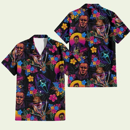 Horror Movies Vintage Hawaiian Shirt