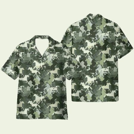 Horse Camo Hawaiian Shirt
