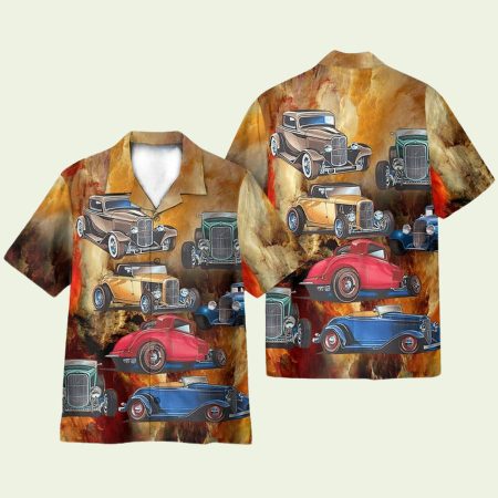Hot Rod Car Hawaiian Shirt