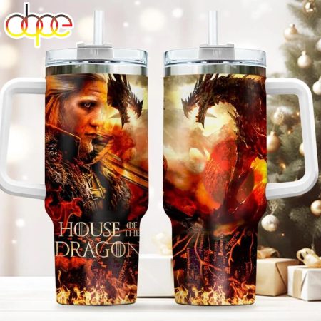 House Of Dragon Movie Christmas House Of Dragon Printed 30oz or 40oz Quencher Tumbler LN