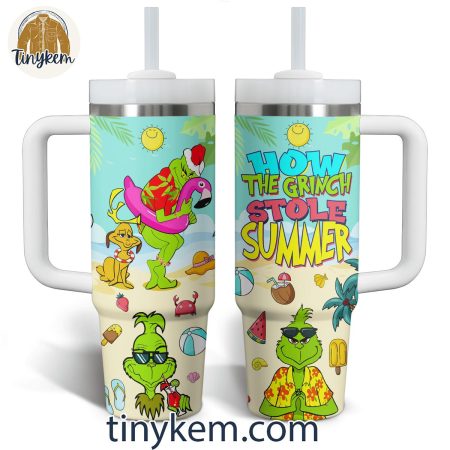How The Grinch Stole Summer 30oz or 40oz Stainless Steel Tumbler With Handle HG