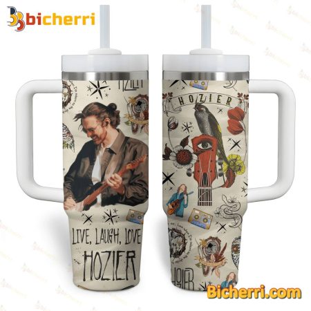 Hozier Live Laugh Love 30oz or 40oz Stainless Tumbler With Handle NVA