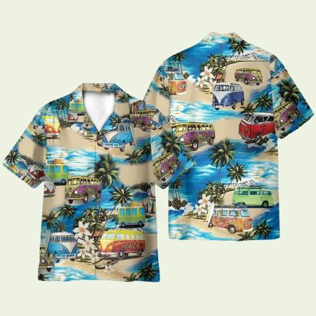 Hppie Classic Retro Campervan Hawaiian Shirt
