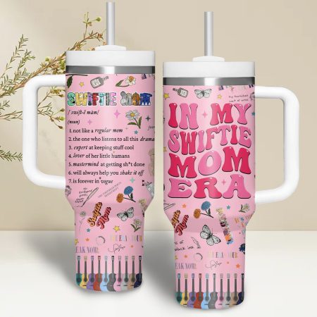 In My Swiftie Era 30oz or 40oz Stainless Steel Tumbler With Handle HG: Gift for Mom