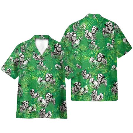 Irish St Patrick’s Day Palm Leaves Hawaiian Shirt
