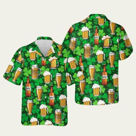 Irish St Patrick’s Day Beer Hawaiian Shirt